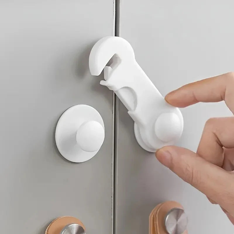 Baby Safety Cabinet Locks – 10 Pack (White)