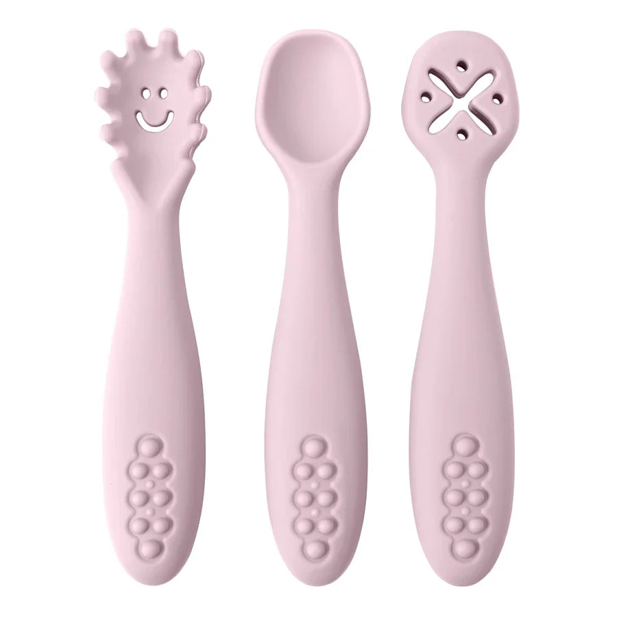 Baby Silicone Weaning Spoon Set – 3 Pack