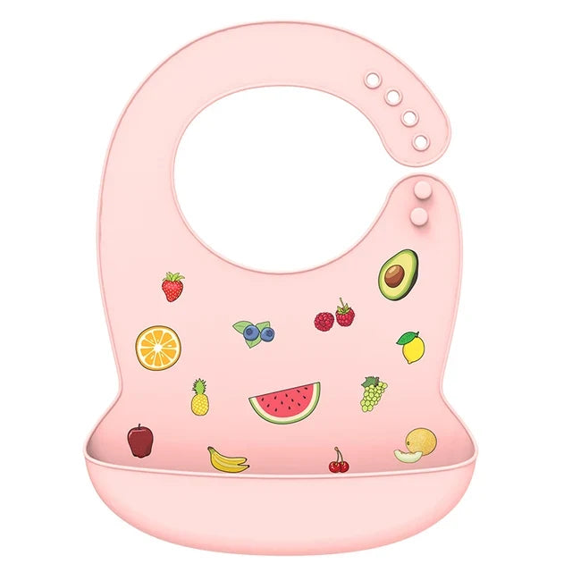 Silicone Baby Bib – Waterproof & Adjustable