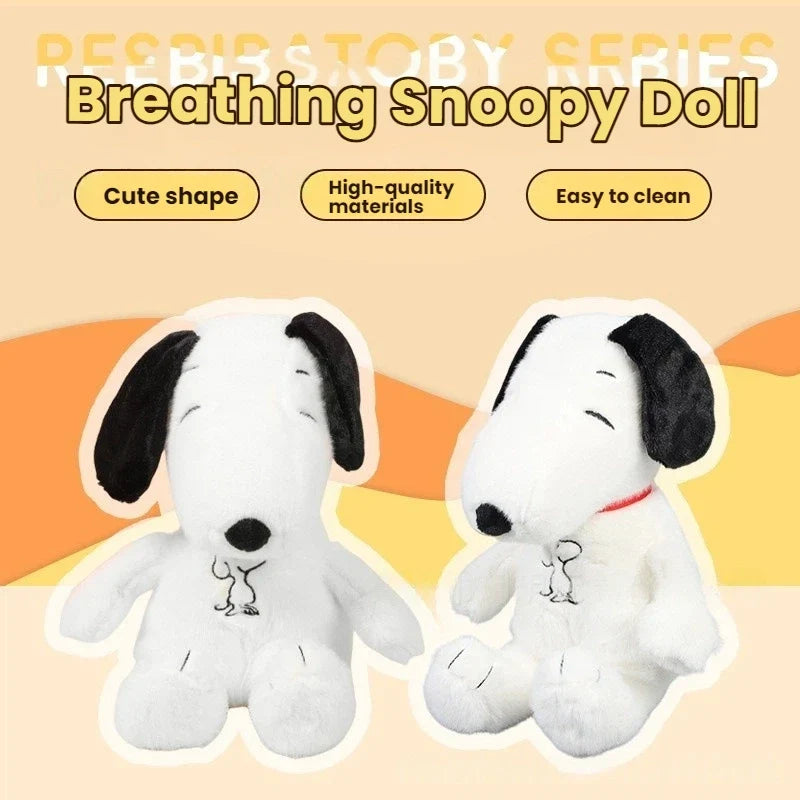 Baby Breathing Snoopy Plush Sleep Companion with Music & Light