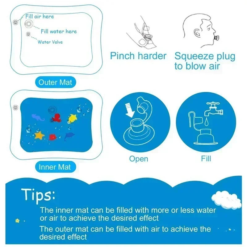 Baby Inflatable Water Play Mat – 50 × 66cm
