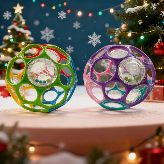 Baby Soft Grasping Rattle Ball with Bell