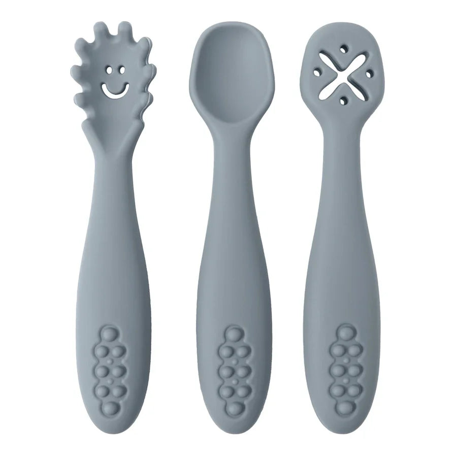 Baby Silicone Weaning Spoon Set – 3 Pack