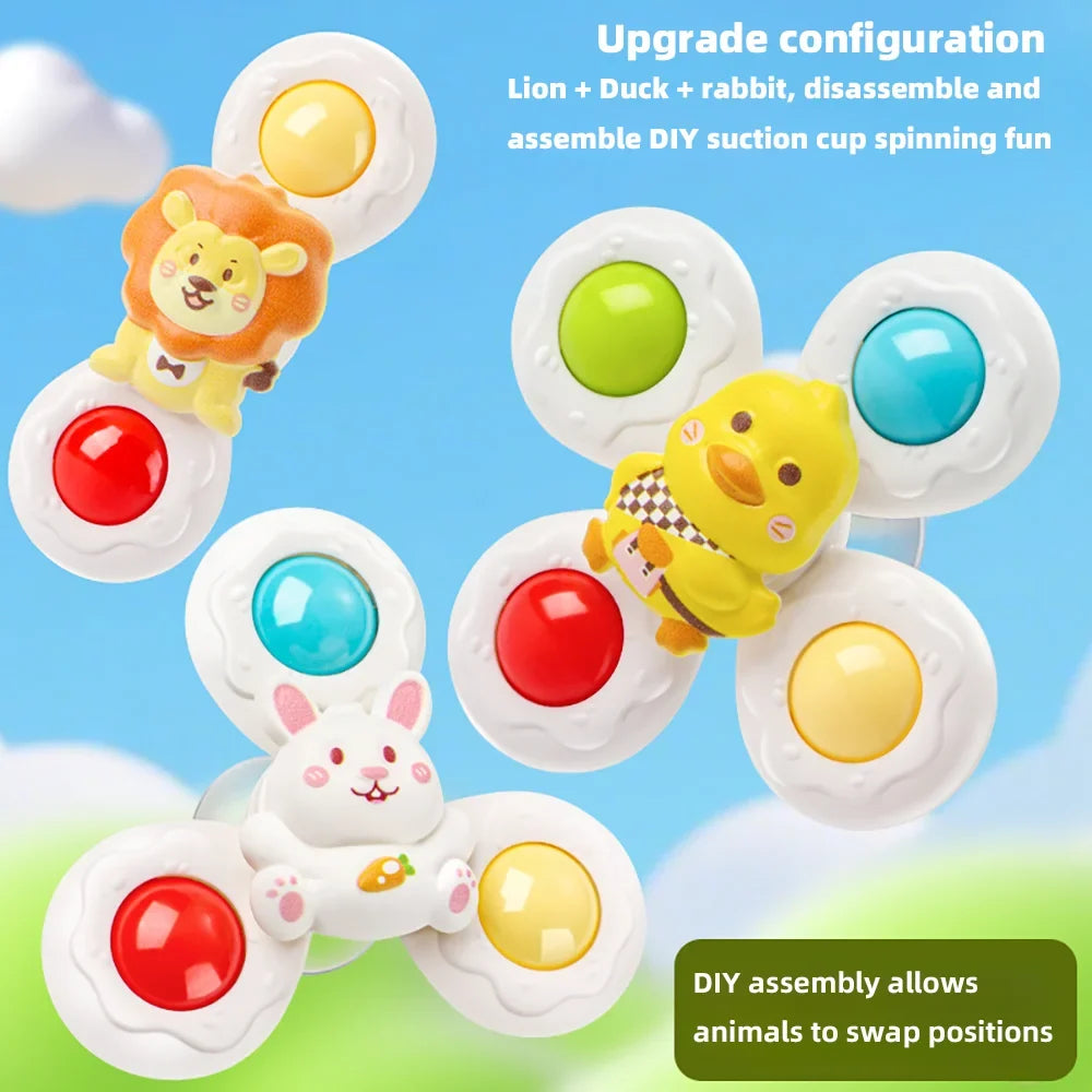 Baby Suction Cup Spinning Bath Toy – Montessori