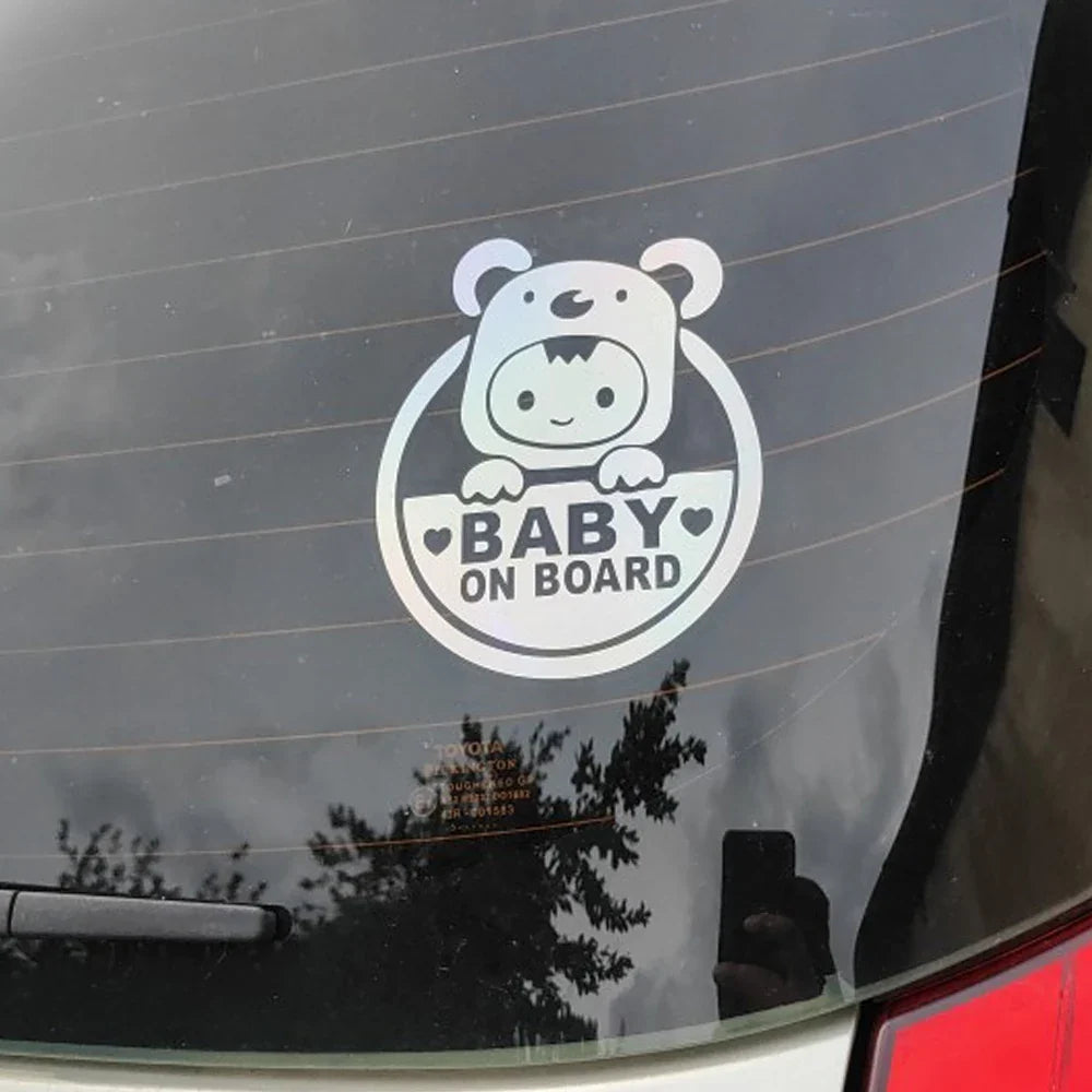 Baby On Board Reflective Car Sticker – PVC Safety Decal