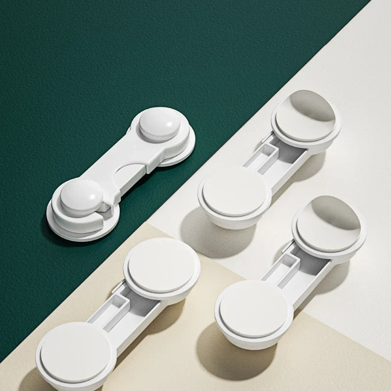 Baby Safety Cabinet Locks – 10 Pack (White)