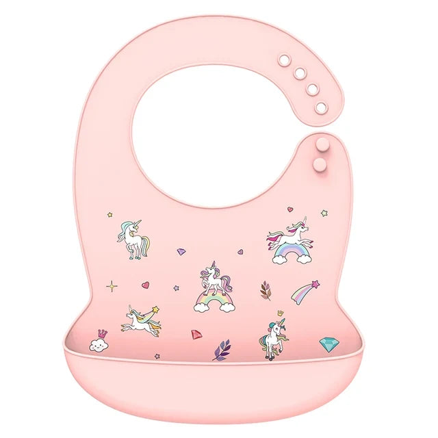 Silicone Baby Bib – Waterproof & Adjustable