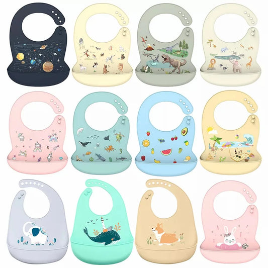 Silicone Baby Bib – Waterproof & Adjustable