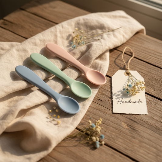 Soft Silicone Baby Weaning Spoons Set — BPA-Free First Stage Feeding Spoons for Babies